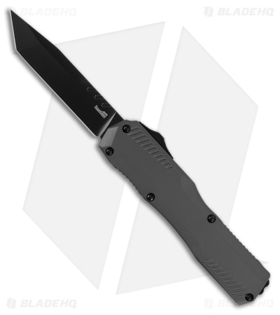 Kershaw Livewire MagnaCut Tanto OTF Automatic Knife Gray Aluminum (3.4" Black)