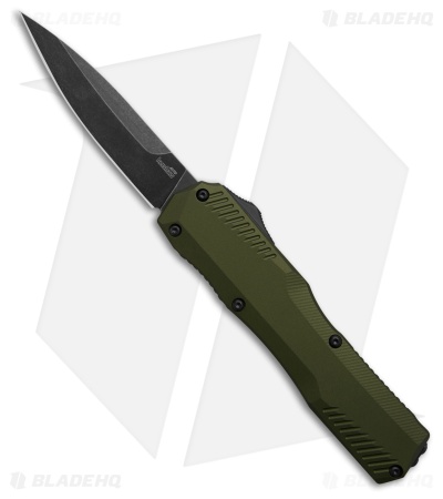 Kershaw Livewire MagnaCut D/A OTF Automatic Knife Olive Green Al (3.4" Black SW)