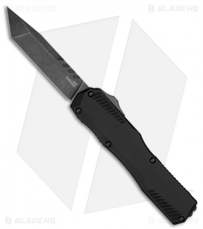 Kershaw Livewire MagnaCut Tanto OTF Auto Knife Black (3.4" Black SW) 9000T*DISC*