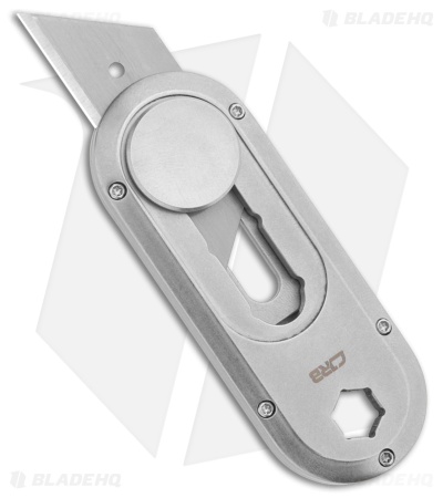 CJRB Breeze Manual Utility OTF Knife Gray Steel (0.8