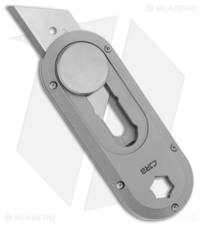 CJRB Breeze Manual Utility OTF Knife Titanium (0.8" Satin)