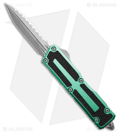Microtech Scarab II Gen III D/E OTF Knife Turquoise Aluminum (4