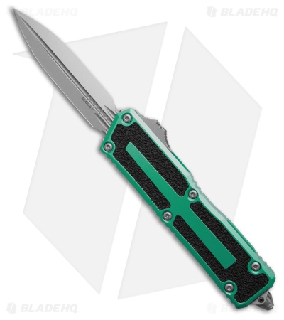 Microtech Scarab II Gen III D/E OTF Knife Turquoise Aluminum (4" SW)