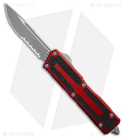 Microtech Scarab II Gen III S/E OTF Knife Red Al (4" Apoc Serr) 1278-11APRD