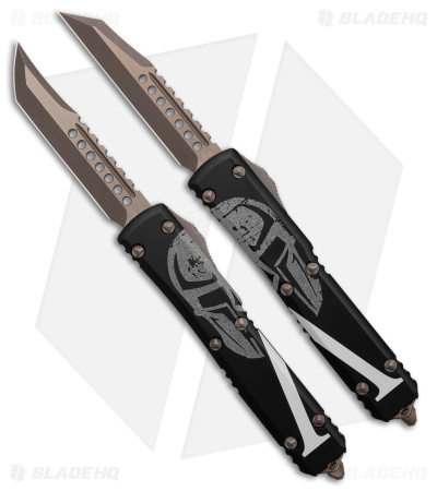 Microtech Ultratech Molon Labe Hellhound+Warhound OTF Automatic Knife Set