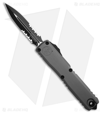 Microtech Ultratech ZBP Gen III D/E OTF Knife Natural Clear Al (3.5" Black Serr)