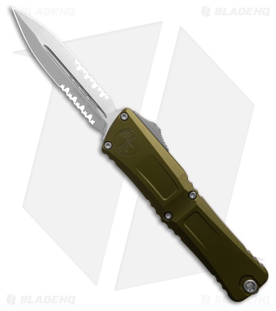 Microtech Combat Troodon D/E Gen III OTF Knife OD Green Aluminum (4" SW Serr)