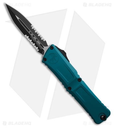 Microtech Combat Troodon Gen III D/E OTF Knife Blue Al (3.8" Black Serr)1142-2BL