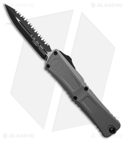 Microtech Combat Troodon Gen III D/E OTF Knife Natural Clear Al (4" Black Serr)