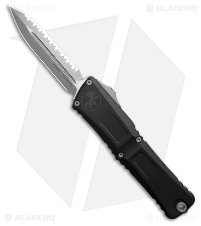 Microtech Combat Troodon Gen III OTF Knife Black (4" Apocalyptic Full Serrated)