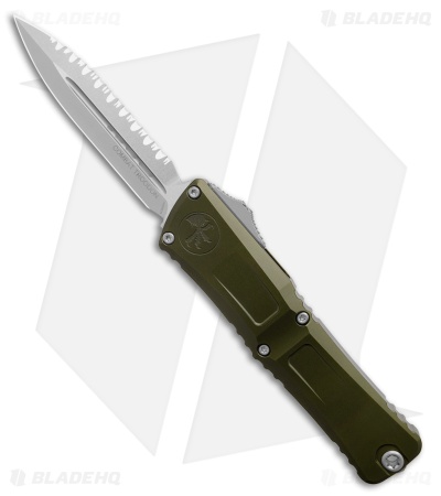 Microtech Combat Troodon Gen III D/E OTF Knife OD Green Al (4" SW Full Serr)