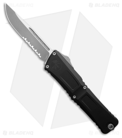 Microtech Combat Troodon Gen III S/E OTF Knife Black Alum (4" Apocalyptic Serr)