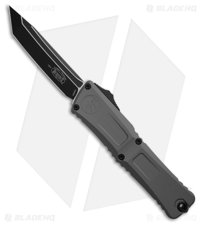 Microtech Combat Troodon Gen III T/E OTF Knife Natural Clear Aluminum (4" Black)