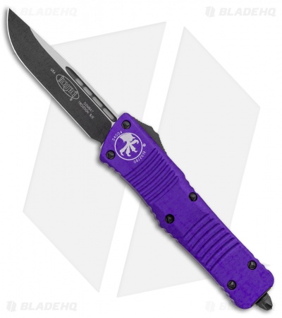 Microtech Combat Troodon S/E OTF Knife Purple (3.8" Black Plain)