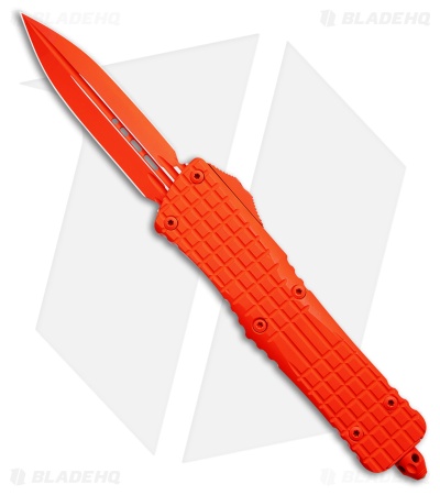 Microtech Combat Troodon Delta D/E OTF Knife Orange Frag Al (3.75" Orange)