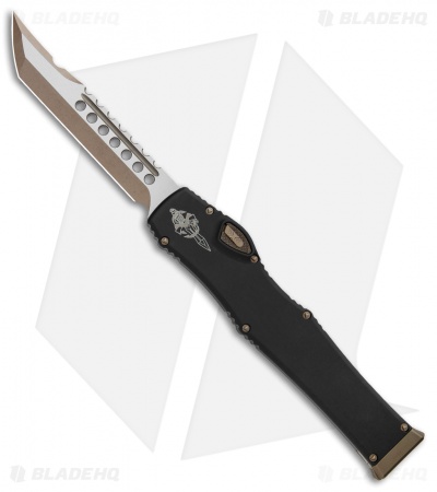 Microtech Halo VI Hellhound W/ Safety Tanto OTF Knife (4.4" Bronzed) 519-13