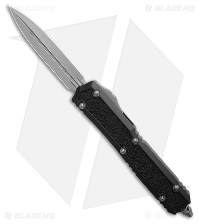 Microtech Makora D/E SS Tactical OTF Automatic Knife Black Aluminum (3.4" Satin)