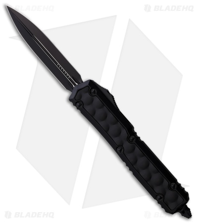 Microtech Makora D/E Auto OTF Knife Bubble Inlay Black (3.4" Black)