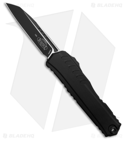 Microtech Cypher II S/E OTF Automatic Knife Black Aluminum (3.5" Black)
