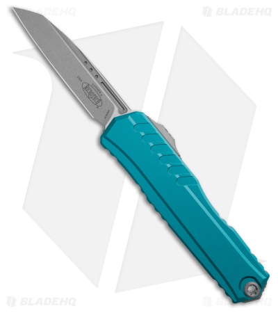Microtech Cypher II S/E OTF Automatic Knife Blue Aluminum (3.5" SW) 1241-10BL