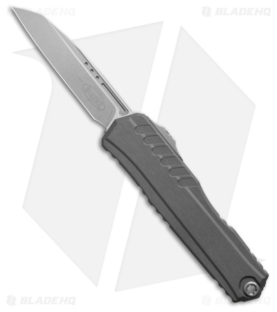 Microtech Cypher II S/E OTF Automatic Knife Natural Clear Aluminum (3.5" SW)