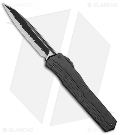 Microtech Cypher S/E OTF Automatic Knife Black (4" Katana) 241-1KA