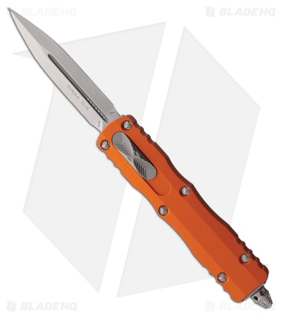 Microtech Dirac D/E OTF Automatic Knife Orange Aluminum (2.9" SW)