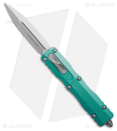 Microtech Dirac D/E OTF Automatic Knife Turquoise Alum (2.9" Stonewash) 225-10TQ