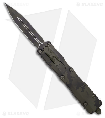 Microtech Dirac Delta Dagger OTF Auto Knife Olive Camo(3.75"Olive Camo)227-1OCS