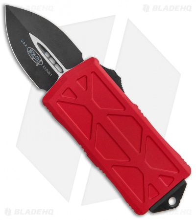 Microtech Exocet Tanto CA Legal OTF Automatic Knife Red (1.9" Black) 158-1RD