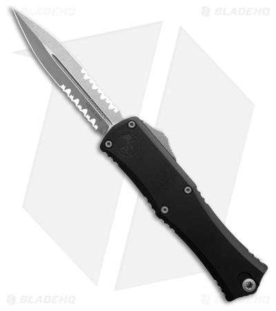 Microtech Hera II Mini D/E OTF Automatic Knife Black Aluminum (2.9" AP Serr)