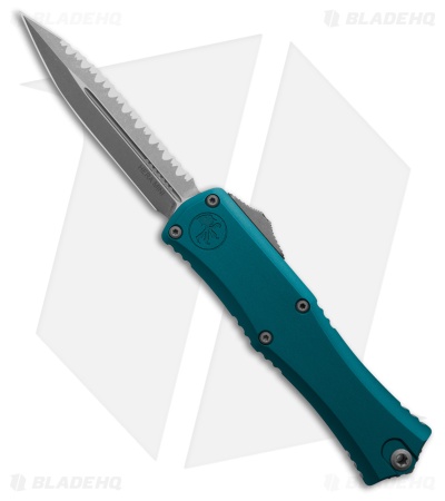 Microtech Hera II Mini D/E OTF Automatic Knife Blue Al (2.9" Apoc Full Serr)