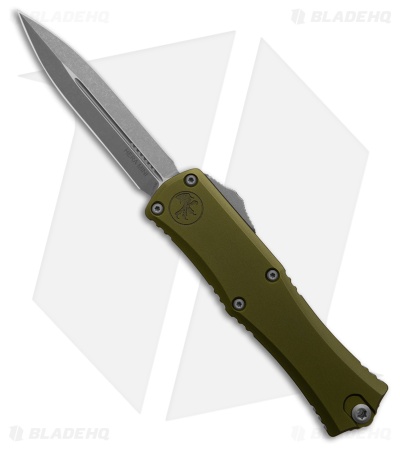 Microtech Hera II Mini D/E OTF Automatic Knife OD Green Al (2.9" Apocalyptic)