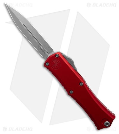 Microtech Hera II Mini D/E OTF Automatic Knife Red Aluminum (2.9" SW)