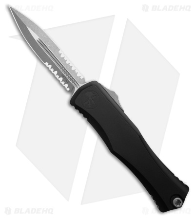 Microtech Hera II OTF Automatic Knife Black Aluminum (4" Apocalyptic  Serr)