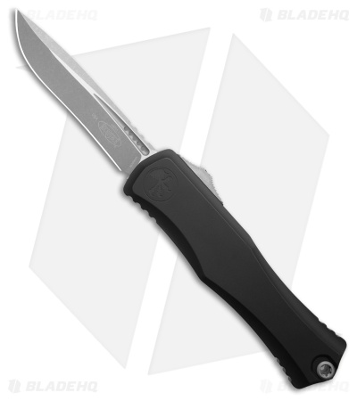 Microtech Hera II Recurve OTF Automatic Knife Black Aluminum (4" Apocalyptic)