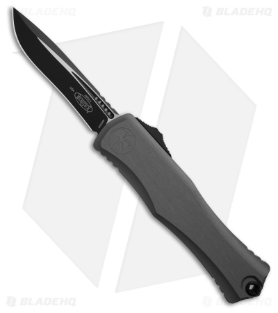 Microtech Hera II Recurve OTF Automatic Knife Natural Clear Aluminum (4" Black)