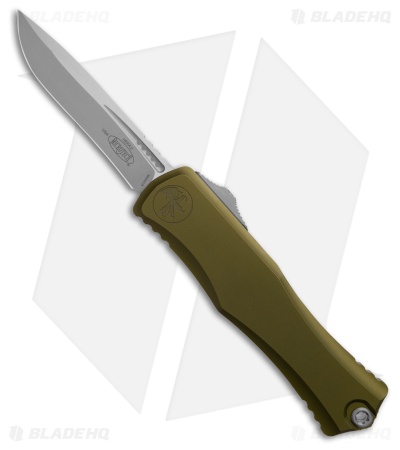 Microtech Hera II Recurve OTF Automatic Knife OD Green Aluminum (4" SW)