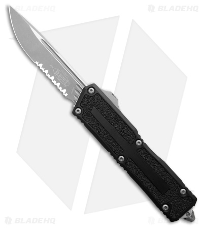 Microtech Scarab II Gen III S/E OTF Knife Black Aluminum (4" Apocalyptic Serr)