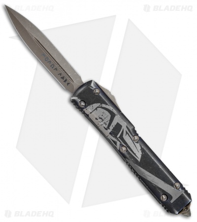 Microtech Spartan Ultratech D/E SS OTF Automatic Knife Molon Labe (3.4" Bronze)