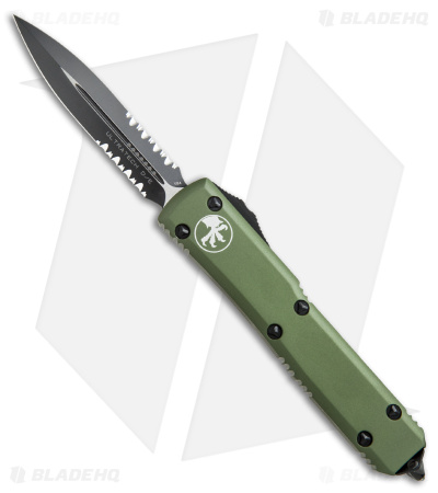 Microtech Ultratech D/E OTF Automatic Knife OD Green (3.4" Black Serr)