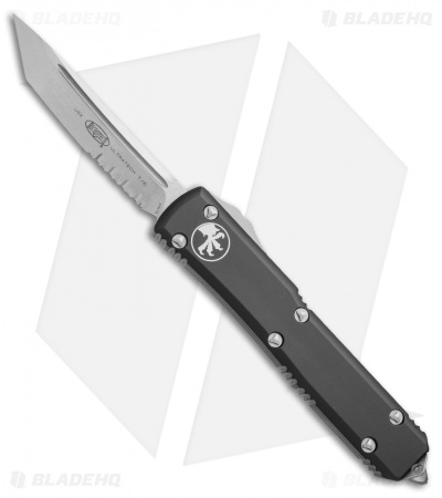 Microtech Ultratech T/E OTF Automatic Knife Blue (3.4" Stonewash Serr) 123-11BL