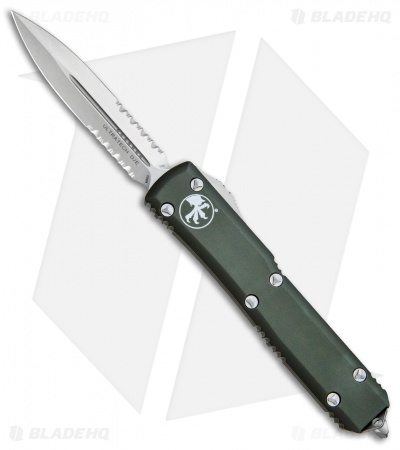 Microtech Ultratech D/E OTF Automatic Knife OD Green CC (3.4" SW Serr) 122-11OD