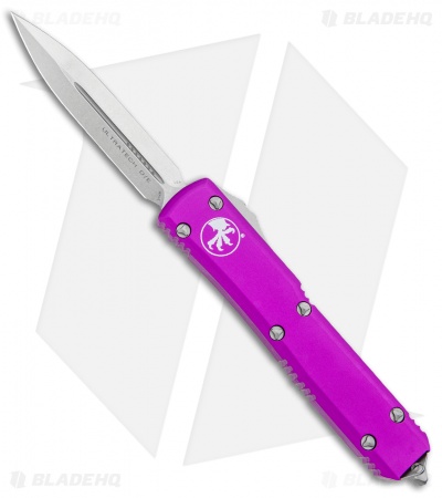 Microtech Ultratech Dagger OTF Automatic Knife Violet CC (3.4" Stonewash)