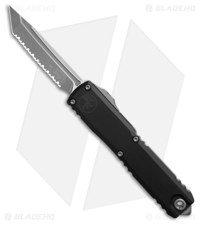 Microtech Ultratech ZBP Gen III T/E OTF Knife Black Al (3.5" Apoc Full Serr)
