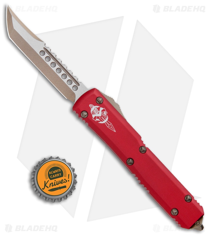 Microtech Ultratech Hellhound OTF | Red/Bronze - Blade HQ