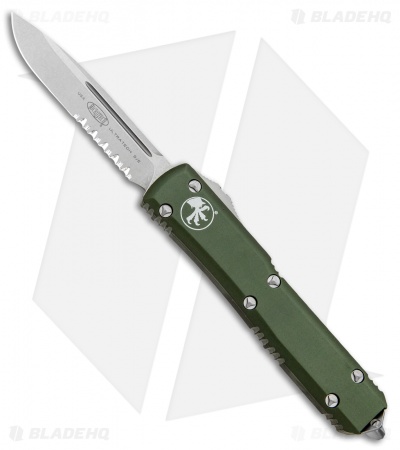 Microtech Ultratech S/E OTF Automatic Knife OD Green CC (3.4" Stonewash Serr)