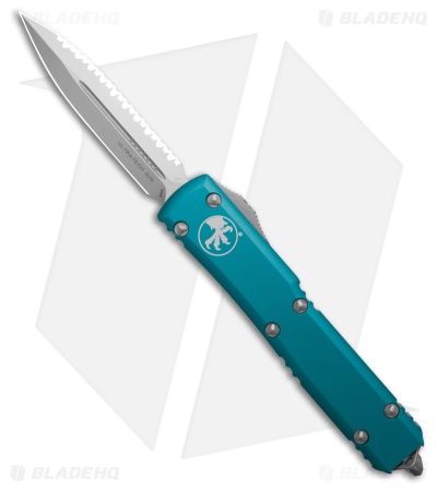 Microtech Ultratech OTF D/E Automatic Knife Blue (3.4" Satin Full Serr)