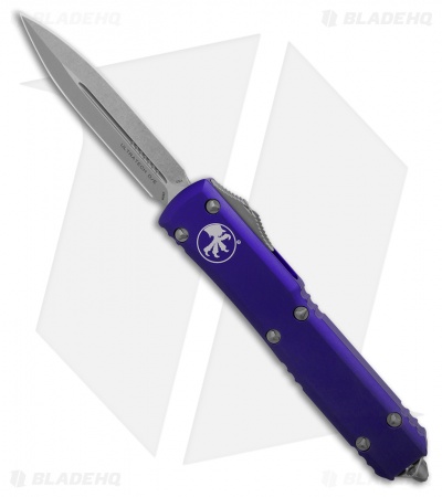 Microtech Ultratech Purple OTF D/E Automatic (3.4" Stonewash Plain) 122-10PU