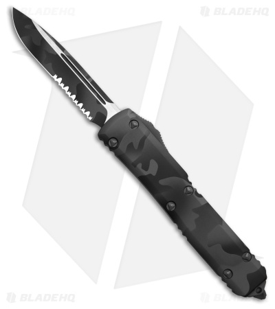 Microtech Ultratech S/E SS OTF Knife Urban Camo Aluminum (3.4" Urban Camo Serr)